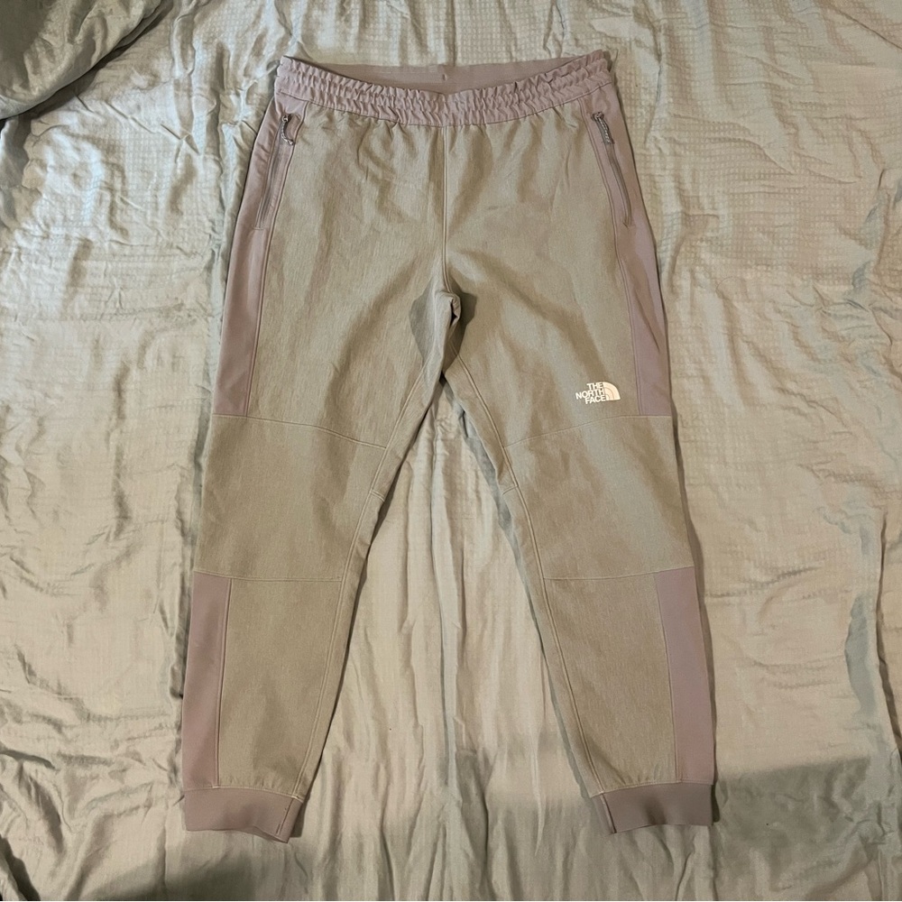 The North Face Gray and Purple Track Pants